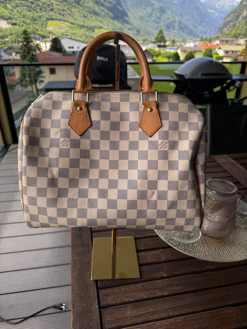 Louis Vuitton Speedy 30 in Tela Damier Azur