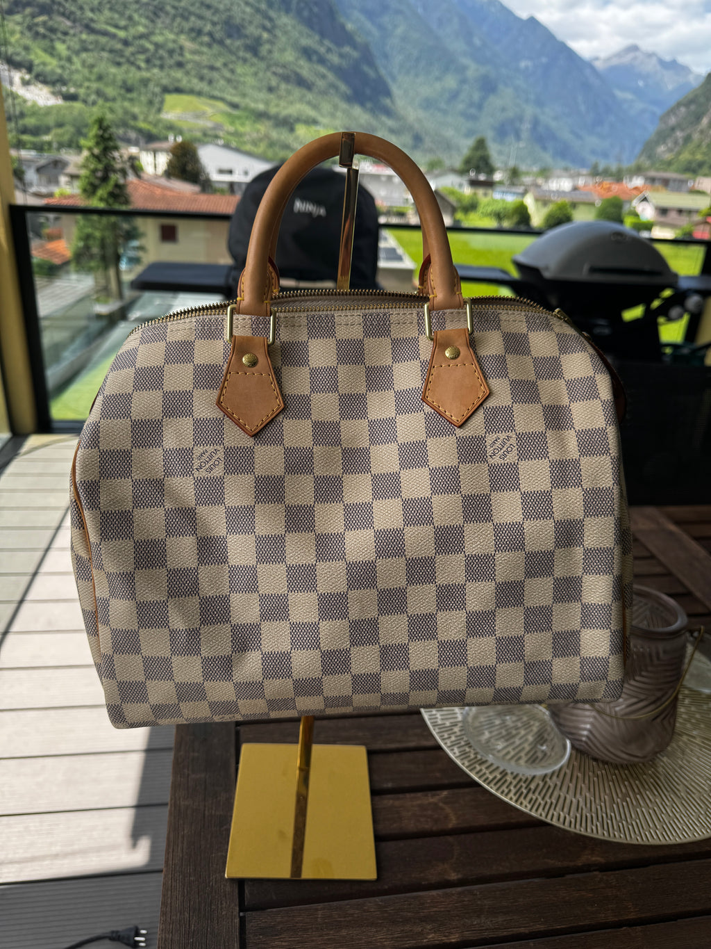 Louis Vuitton Speedy 30 in Tela Damier Azur