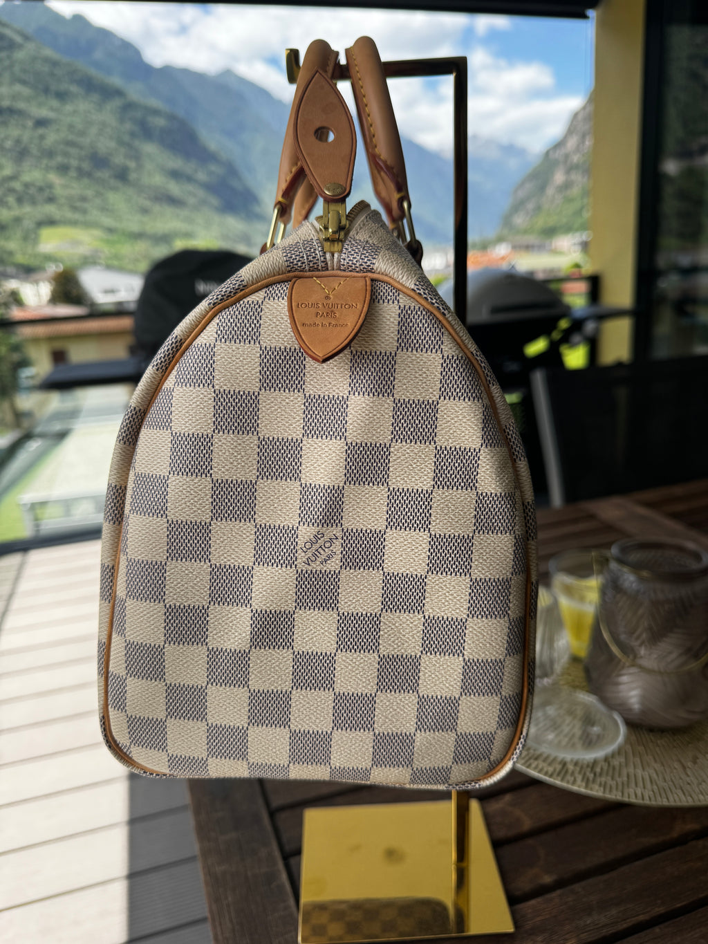 Louis Vuitton Speedy 30 in Tela Damier Azur