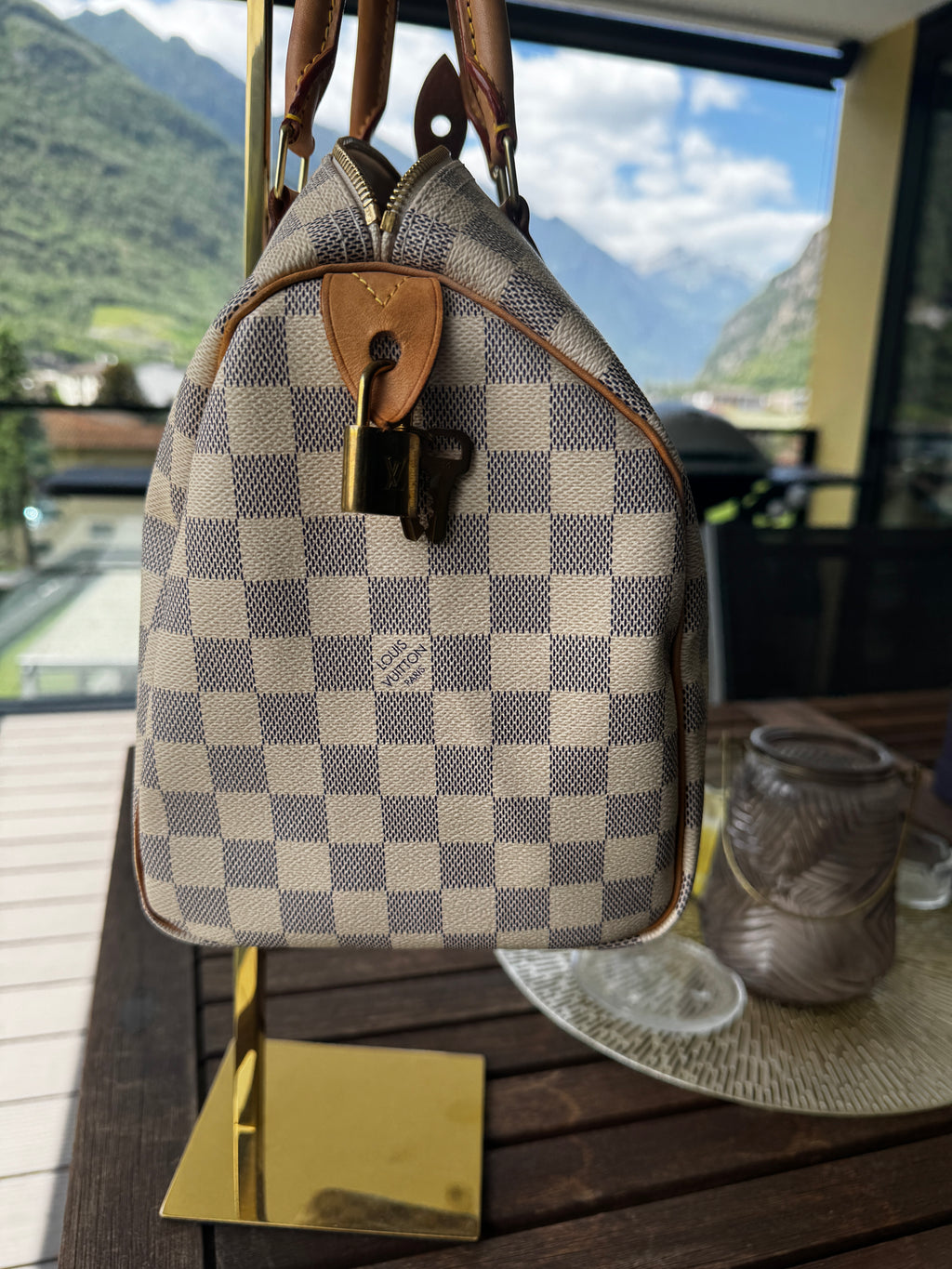 Louis Vuitton Speedy 30 in Tela Damier Azur