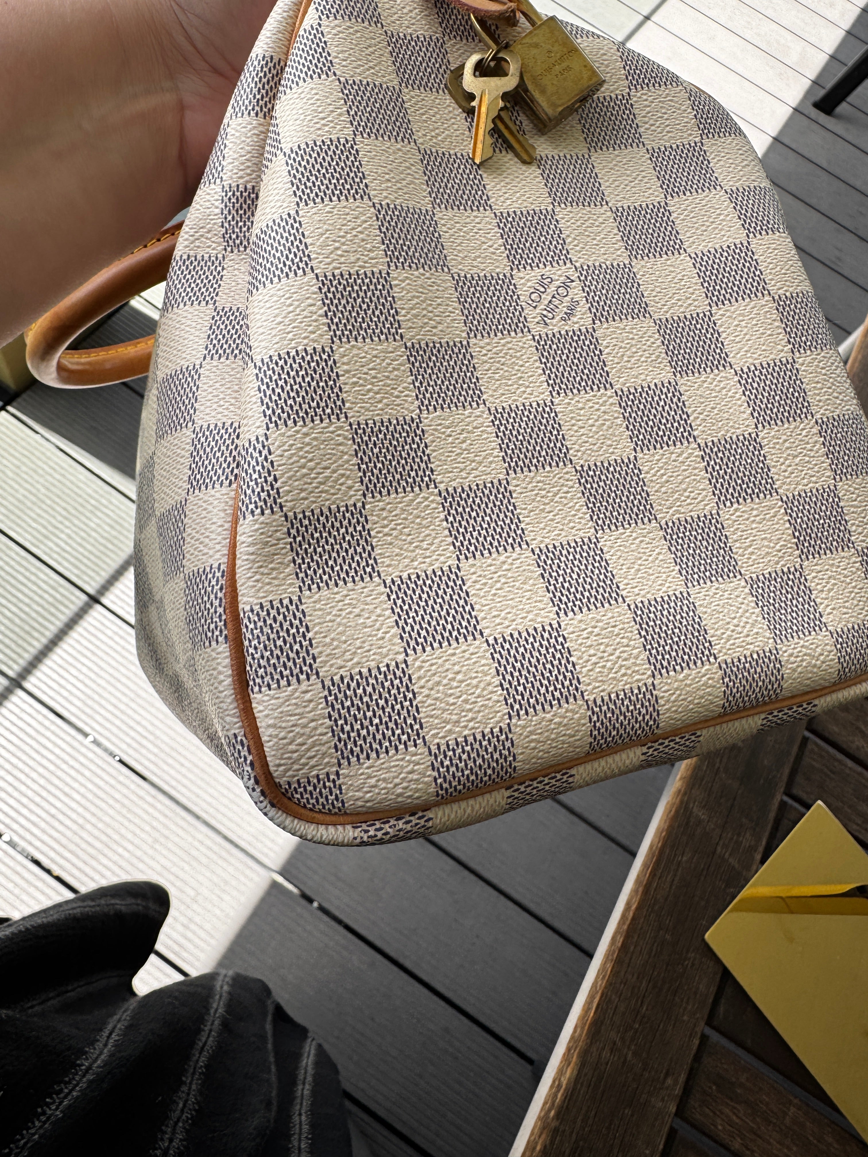 Louis Vuitton Speedy 30 in Tela Damier Azur