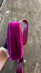 Gucci Marsupio GG Marmont in Velluto - Viola Magenta