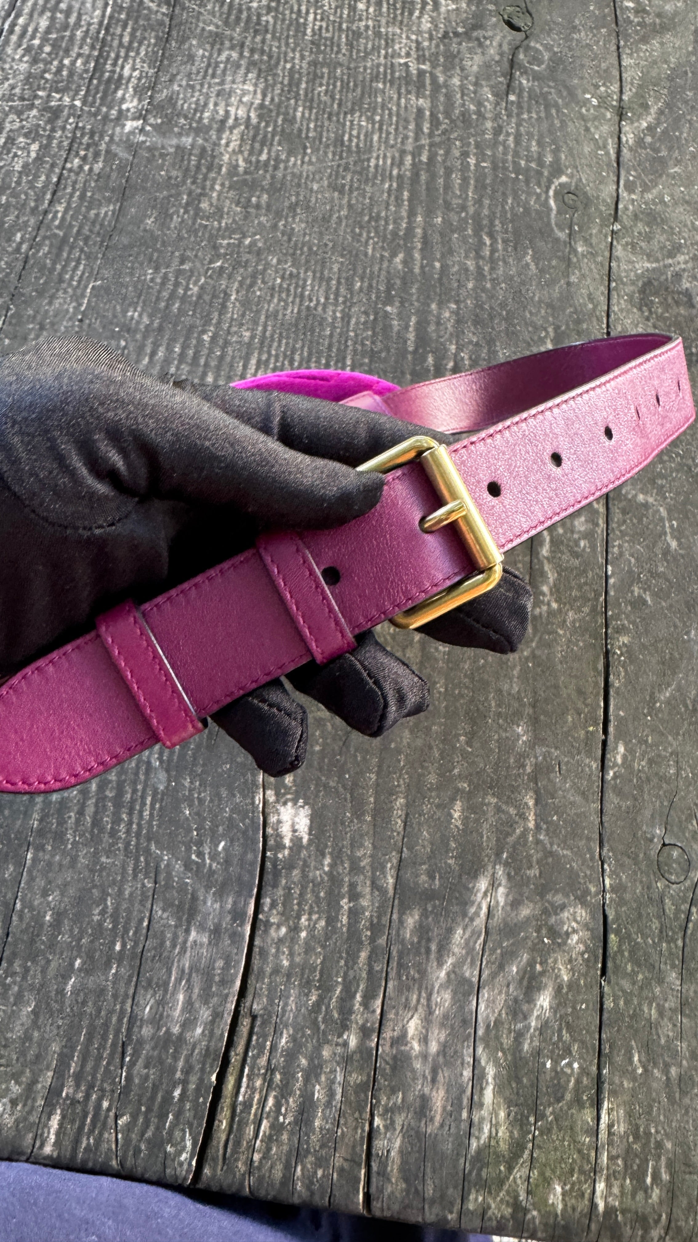 Gucci Marsupio GG Marmont in Velluto - Viola Magenta