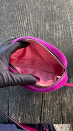 Gucci Marsupio GG Marmont in Velluto - Viola Magenta