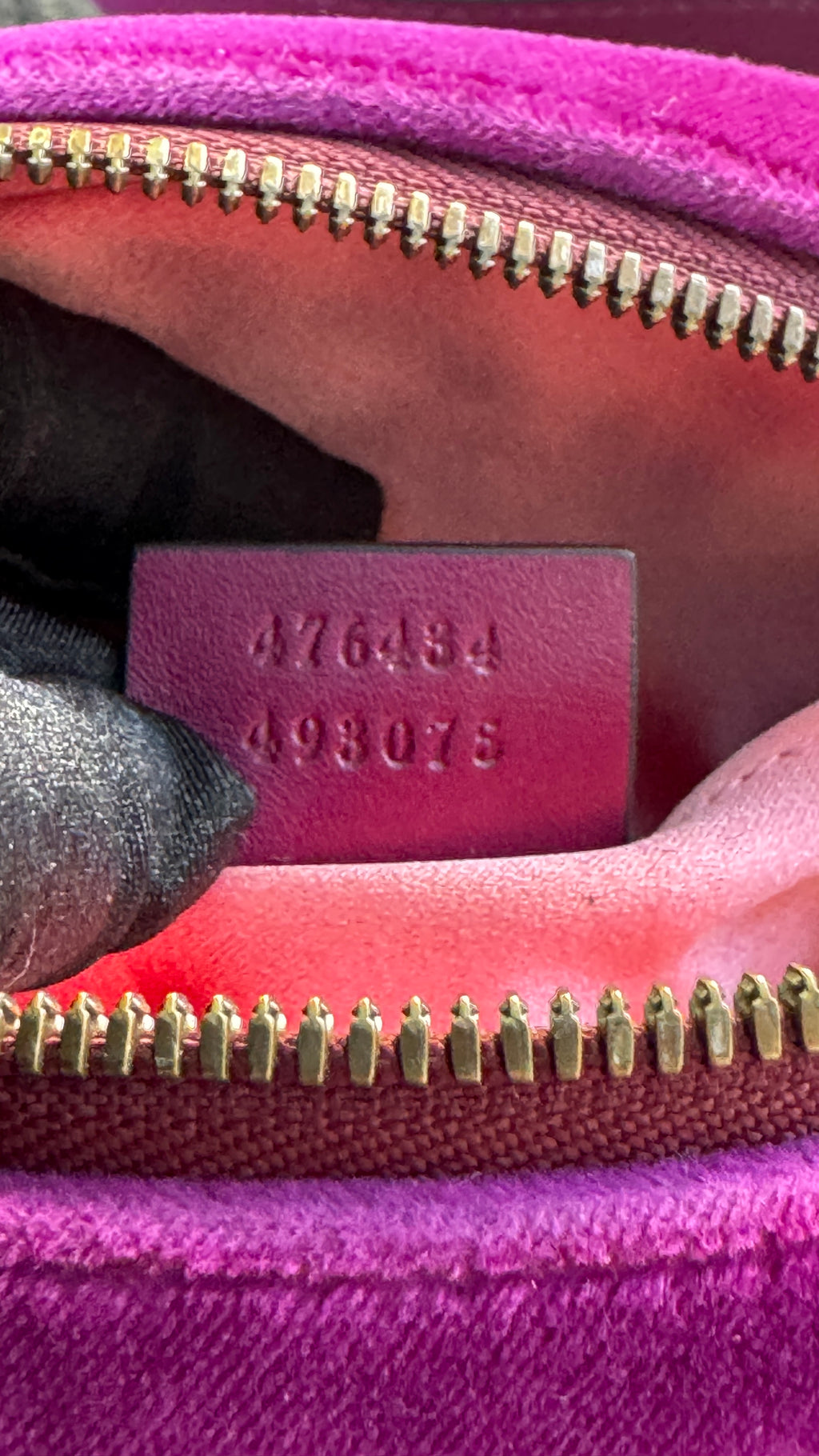 Gucci Marsupio GG Marmont in Velluto - Viola Magenta