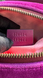 Gucci Marsupio GG Marmont in Velluto - Viola Magenta