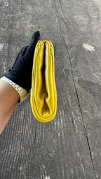Miu Miu Pochette in Pelle Matelassé - Giallo Lime