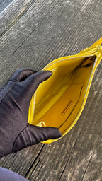 Miu Miu Pochette in Pelle Matelassé - Giallo Lime