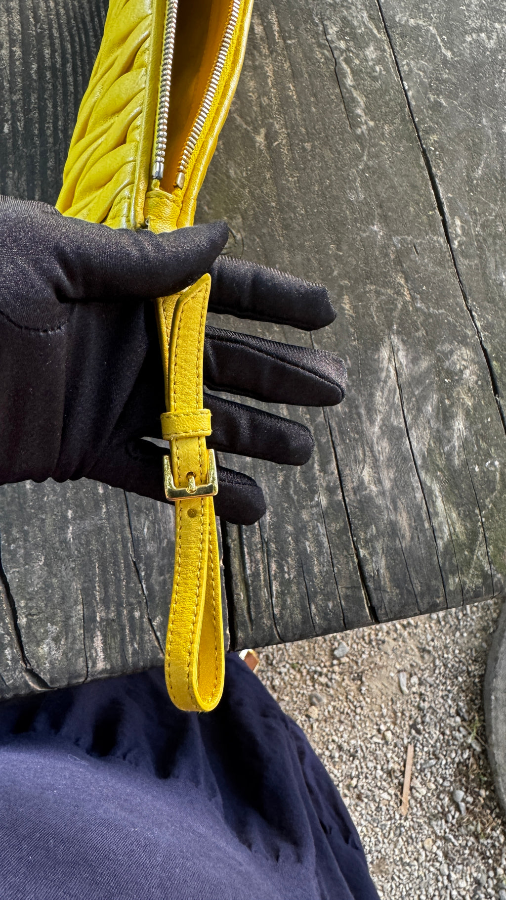 Miu Miu Pochette in Pelle Matelassé - Giallo Lime
