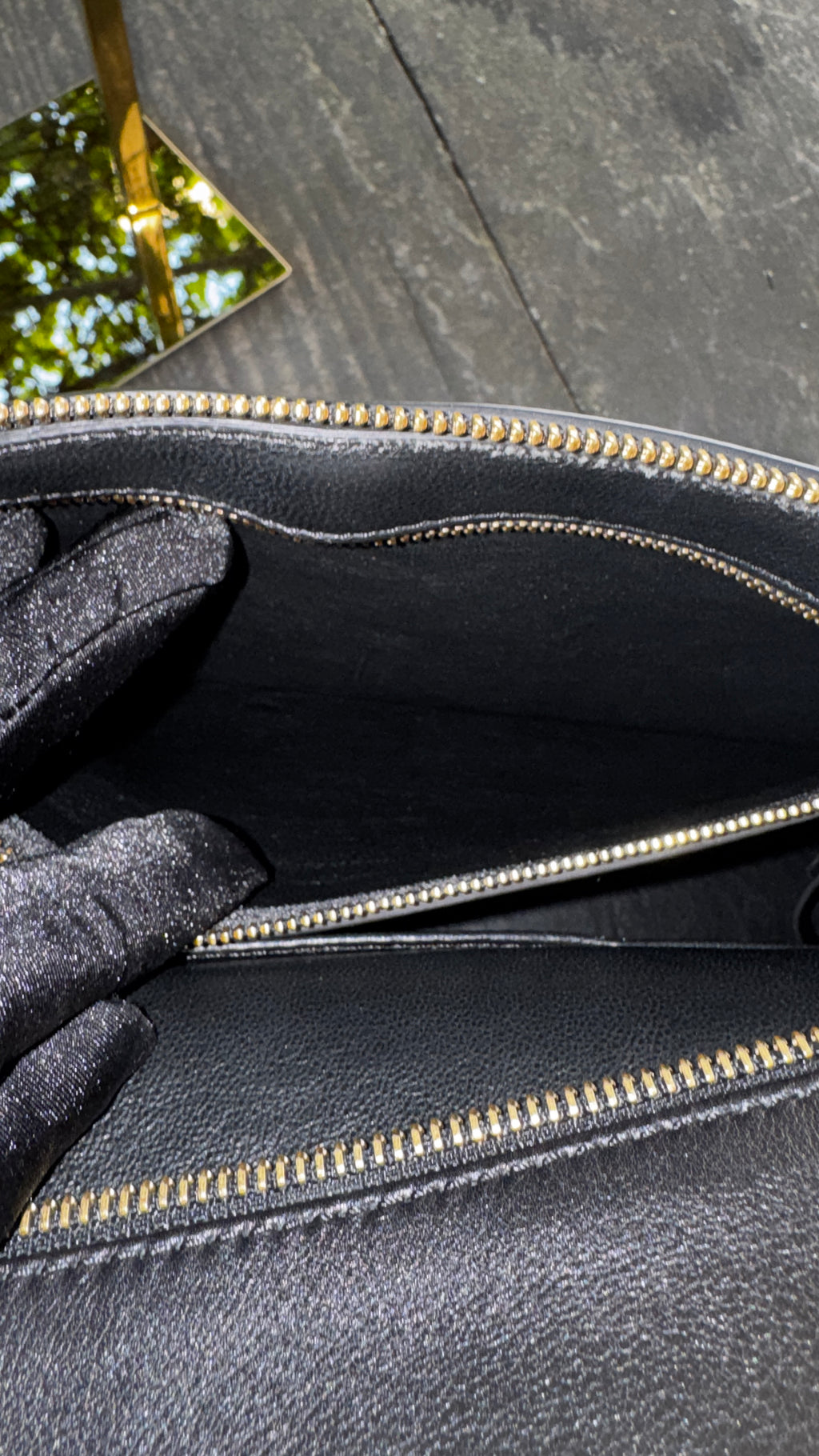 Céline Belt Bag in Pelle - Nero e Blu Notte