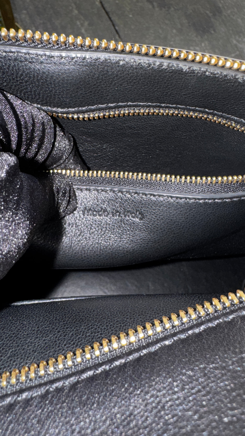 Céline Belt Bag in Pelle - Nero e Blu Notte
