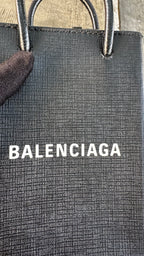 Balenciaga Phone Holder in Pelle - Nero