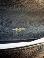 Saint Laurent Pochette Cassandre in Pelle Grain de Poudre - Nero