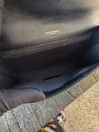 Saint Laurent Pochette Cassandre in Pelle Grain de Poudre - Nero