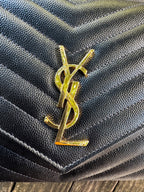 Saint Laurent Pochette Cassandre in Pelle Grain de Poudre - Nero