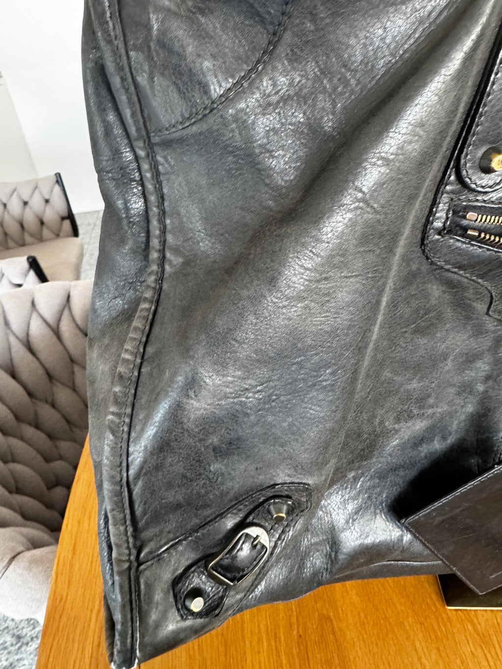 Balenciaga City Weekender in Pelle di Agnello Nera