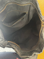 Balenciaga City Weekender in Pelle di Agnello Nera