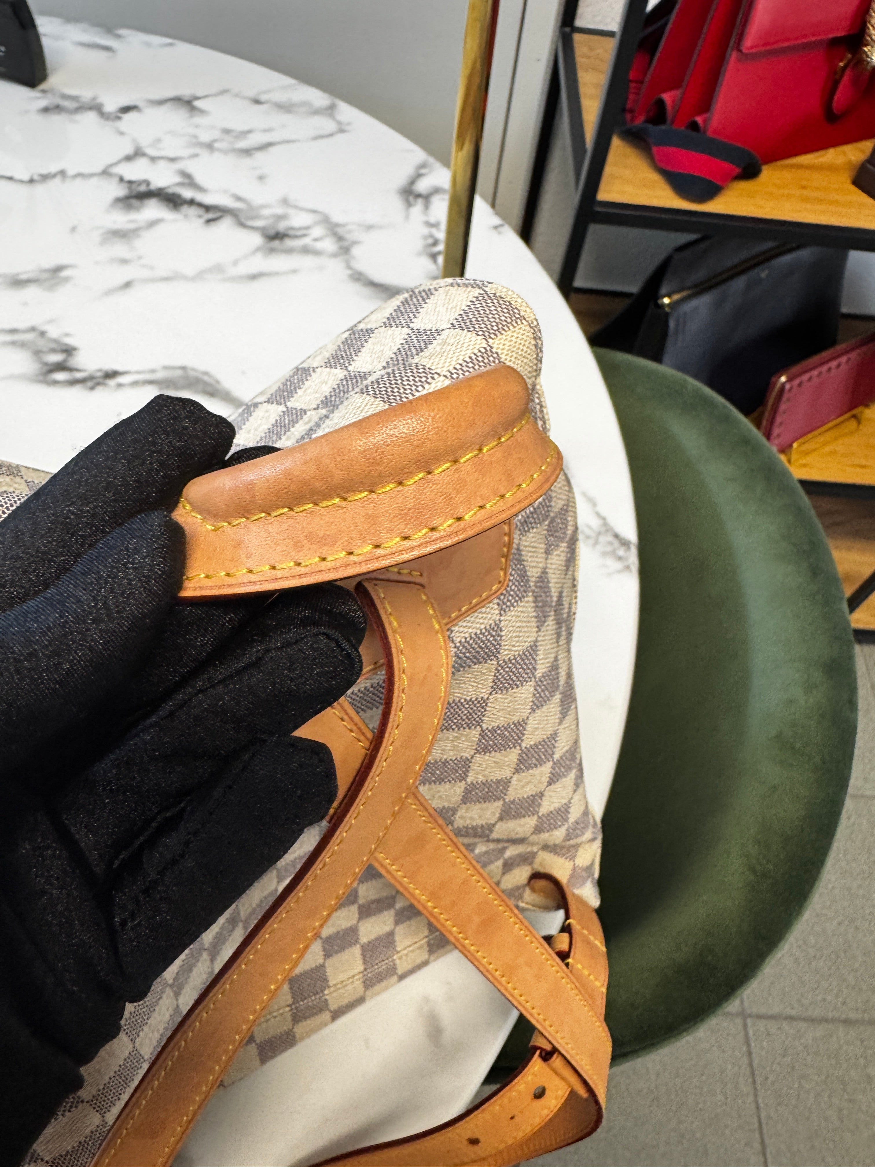 Louis Vuitton Zaino Sperone in Tela Damier Azur