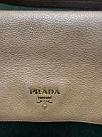 Prada Borsa a Tracolla Double Zip Flap color Cuoio