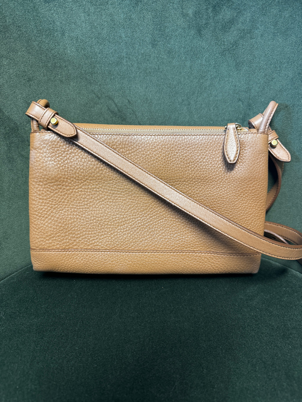 Prada Borsa a Tracolla Double Zip Flap color Cuoio