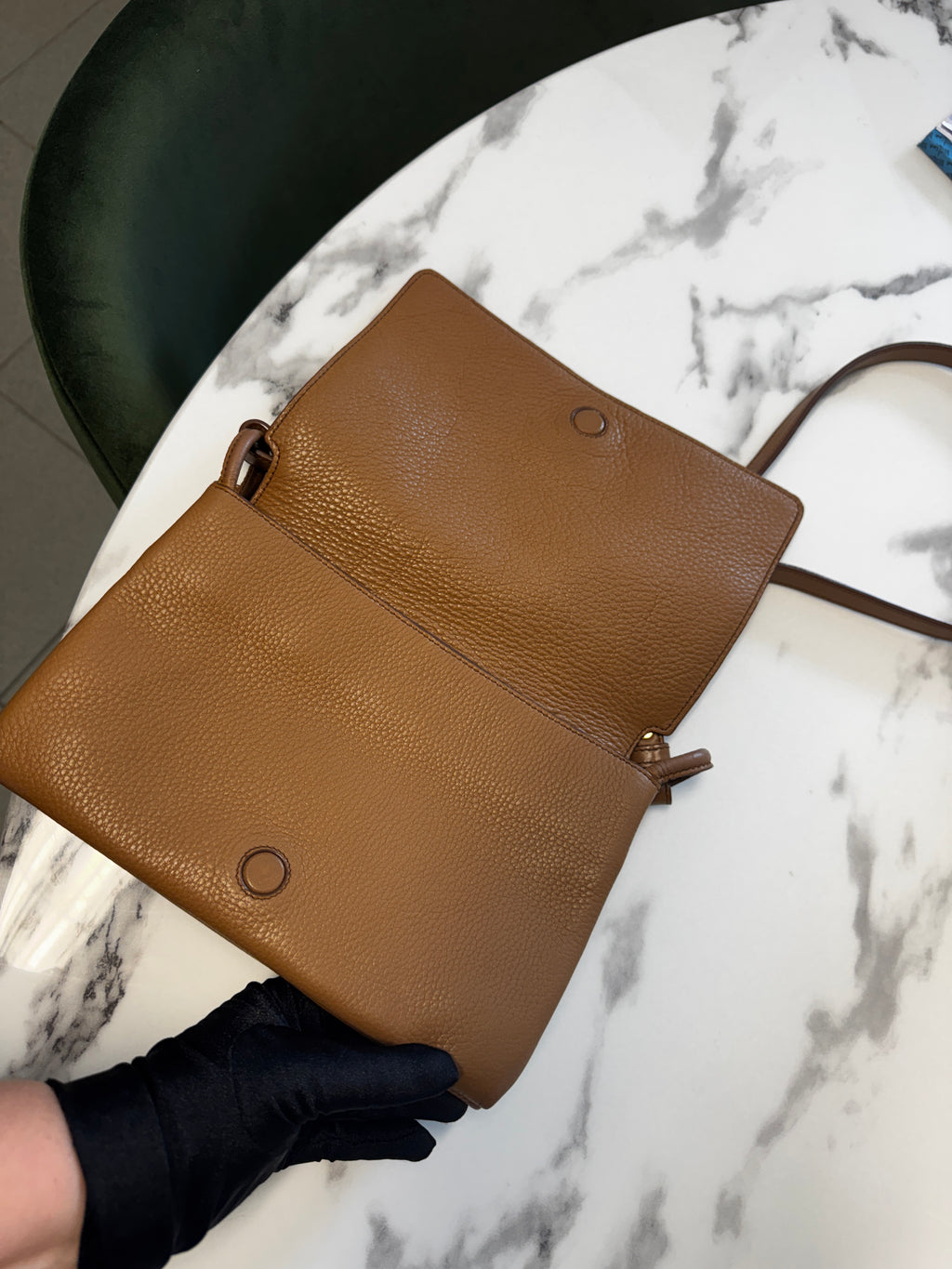 Prada Borsa a Tracolla Double Zip Flap color Cuoio
