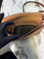Prada Borsa a Tracolla Double Zip Flap color Cuoio