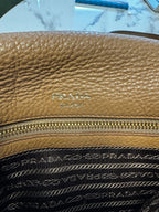 Prada Borsa a Tracolla Double Zip Flap color Cuoio