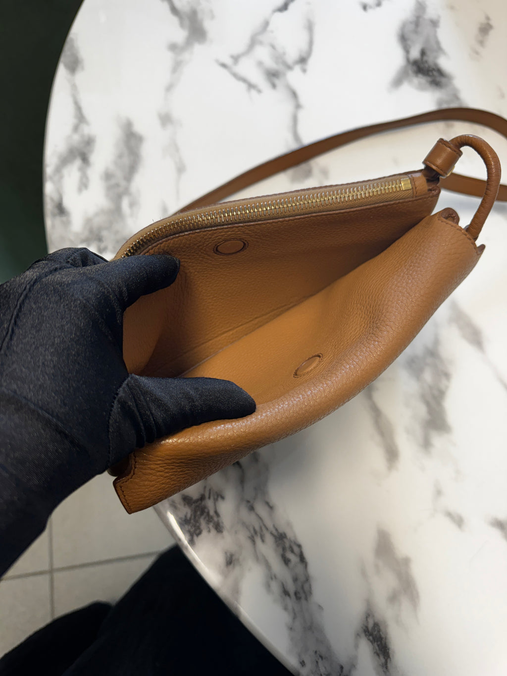 Prada Borsa a Tracolla Double Zip Flap color Cuoio