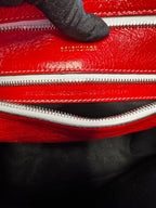 Balenciaga Pochette Barbes Zip Pouch East-West in Pelle Multicolor