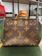 Louis Vuitton Tote Onthego GM in Tela Monogram e Monogram Reverse