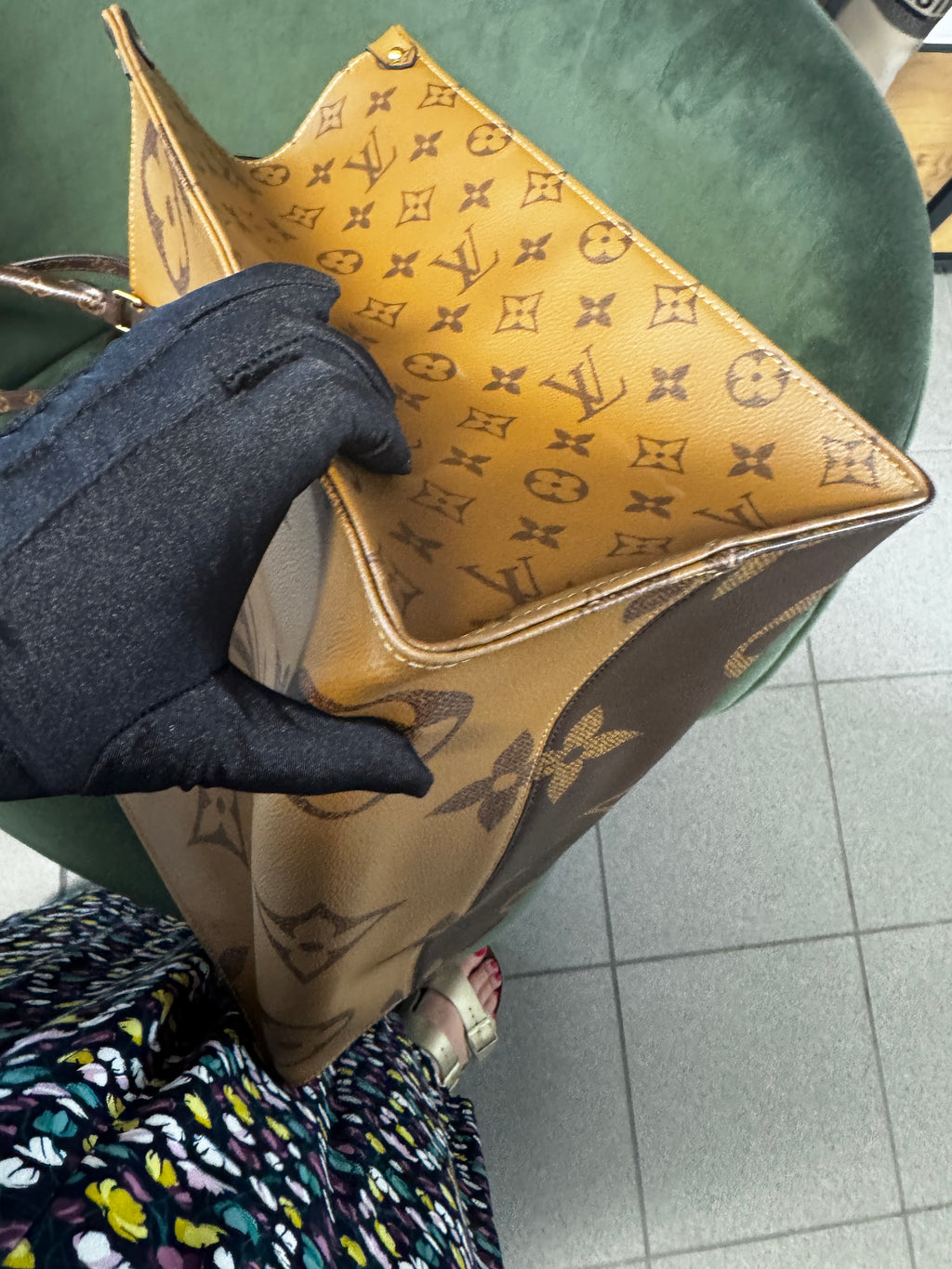 Louis Vuitton Tote Onthego GM in Tela Monogram e Monogram Reverse