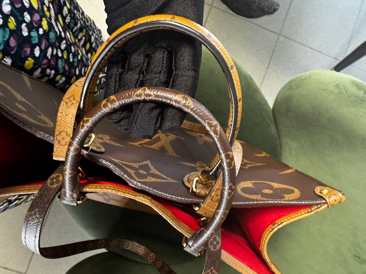 Louis Vuitton Tote Onthego GM in Tela Monogram e Monogram Reverse