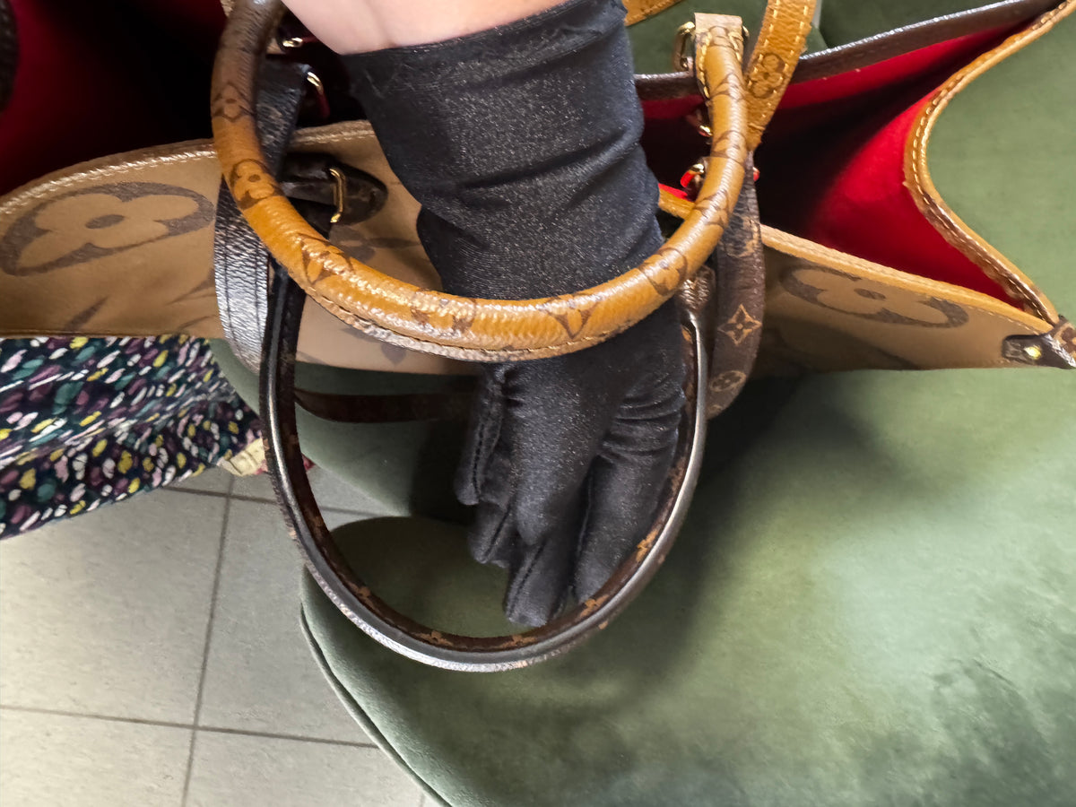 Louis Vuitton Tote Onthego GM in Tela Monogram e Monogram Reverse
