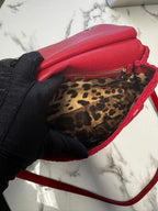 Dolce & Gabbana Miss Sicily Small in Pizzo e Pelle - Rosso Sicilia