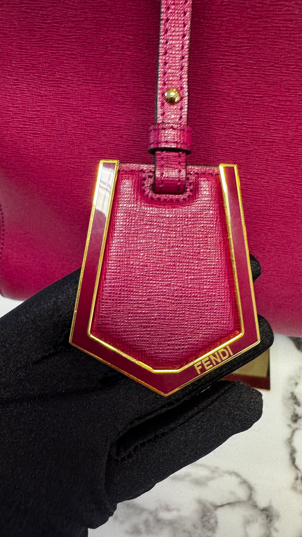 Fendi 2Jours Medium in Pelle Magenta