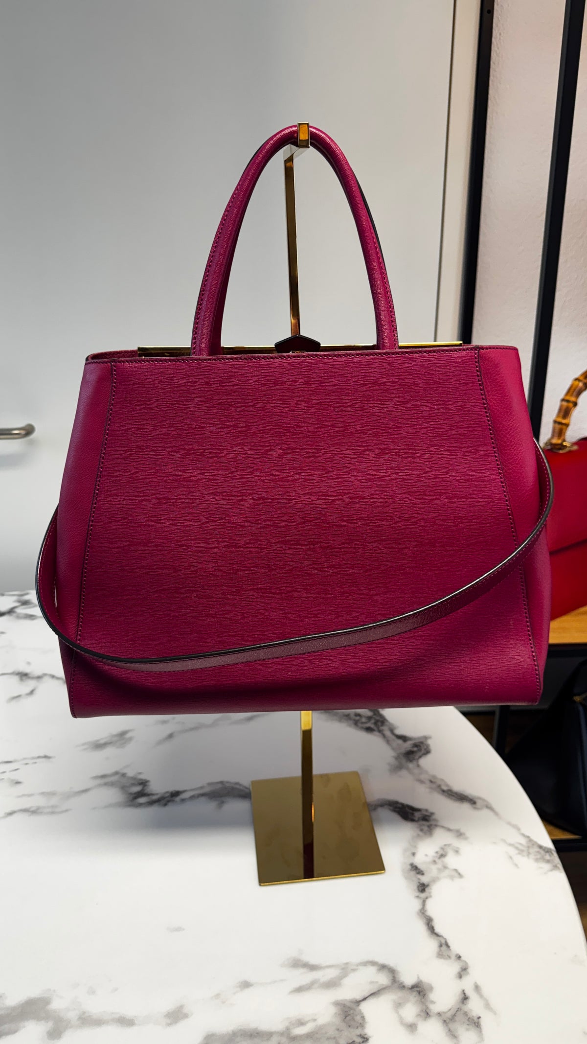 Fendi 2Jours Medium in Pelle Magenta