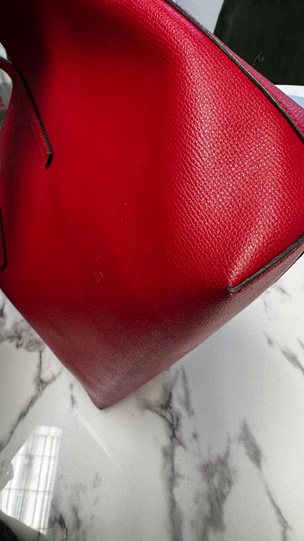 Fendi Shopper Vienna in Pelle con Logo F e Pochette - Rosso