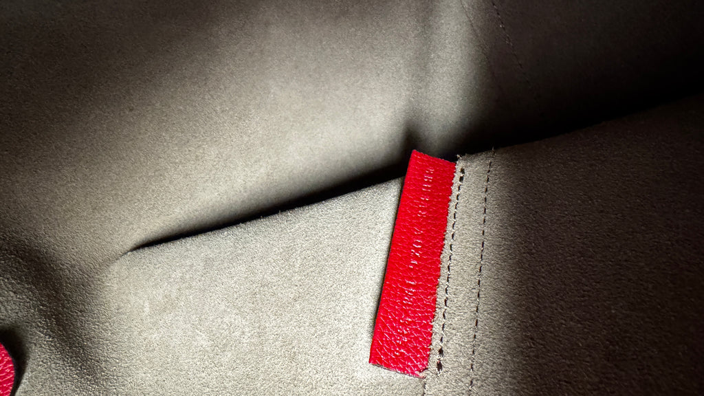 Fendi Shopper Vienna in Pelle con Logo F e Pochette - Rosso