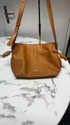 Loewe Flamenco Clutch 30 cm in Nappa di Vitello Warm Desert / Cuoio