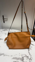 Loewe Flamenco Clutch 30 cm in Nappa di Vitello Warm Desert / Cuoio