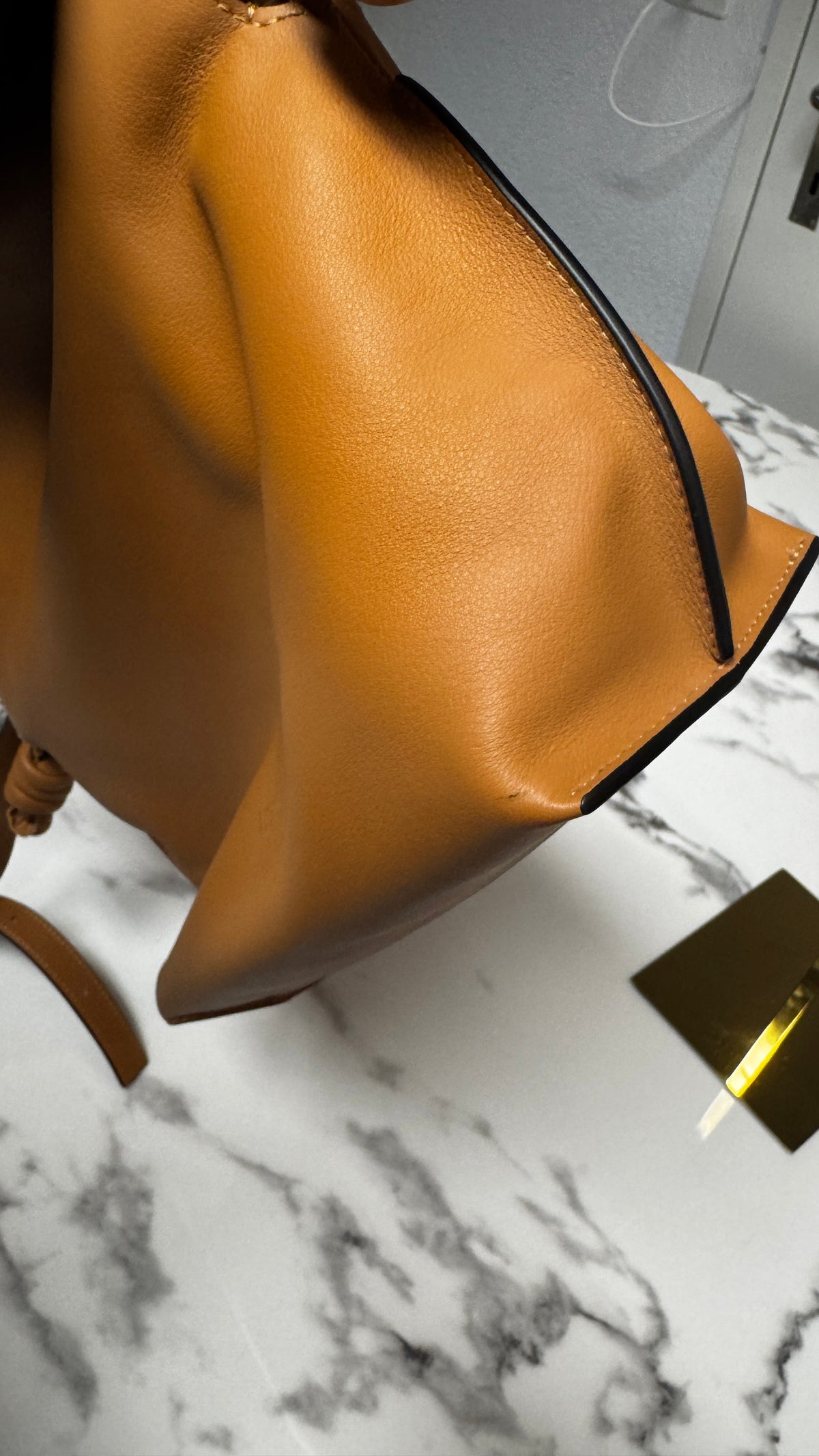 Loewe Flamenco Clutch 30 cm in Nappa di Vitello Warm Desert / Cuoio