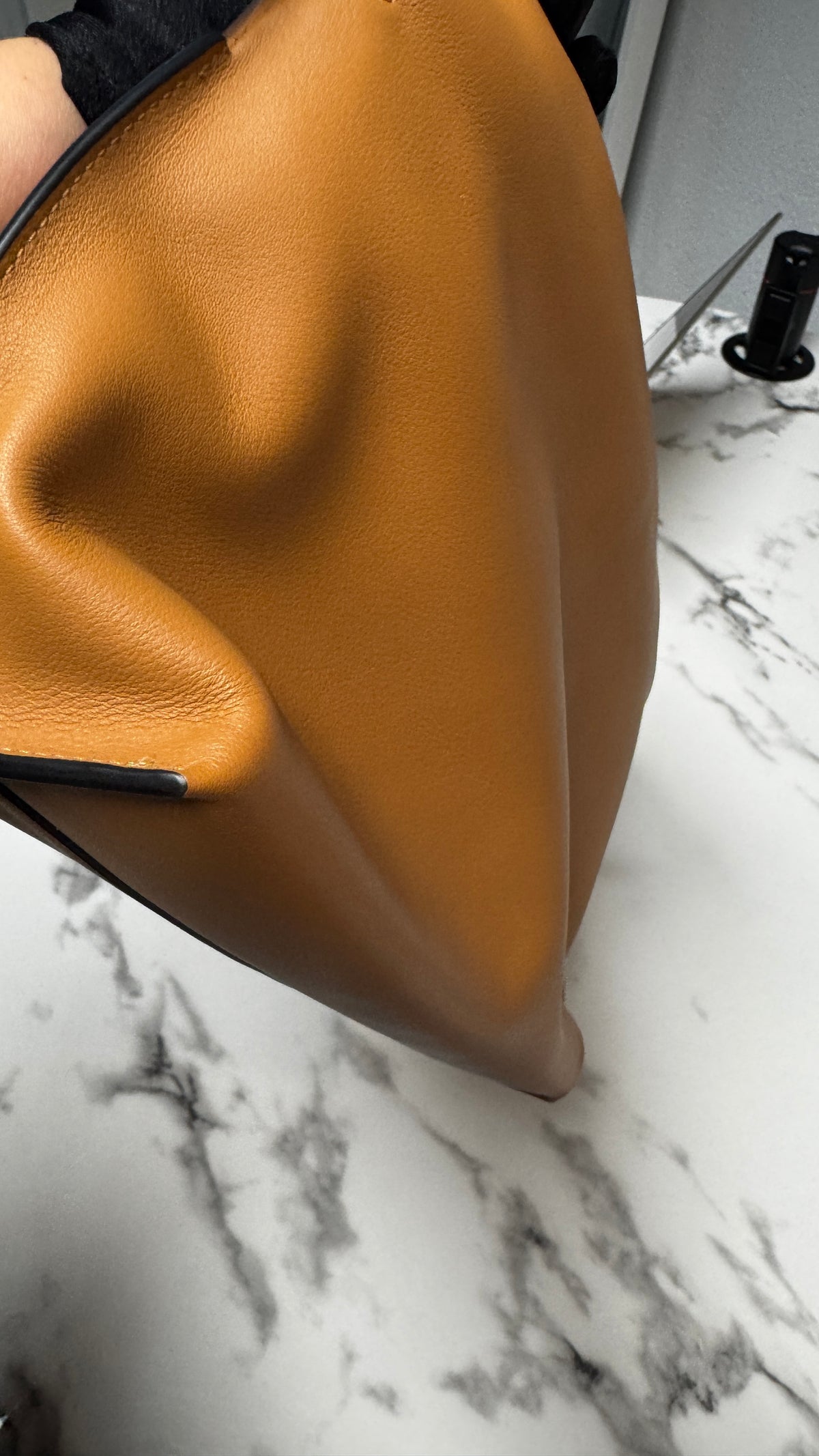 Loewe Flamenco Clutch 30 cm in Nappa di Vitello Warm Desert / Cuoio