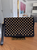 Givenchy Pochette con Borchie in Nylon e Pelle - Nero