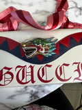 Gucci Naga Dragon Shoulder Bag in Pelle - Multicolor e Satin Rosa e Bordeaux
