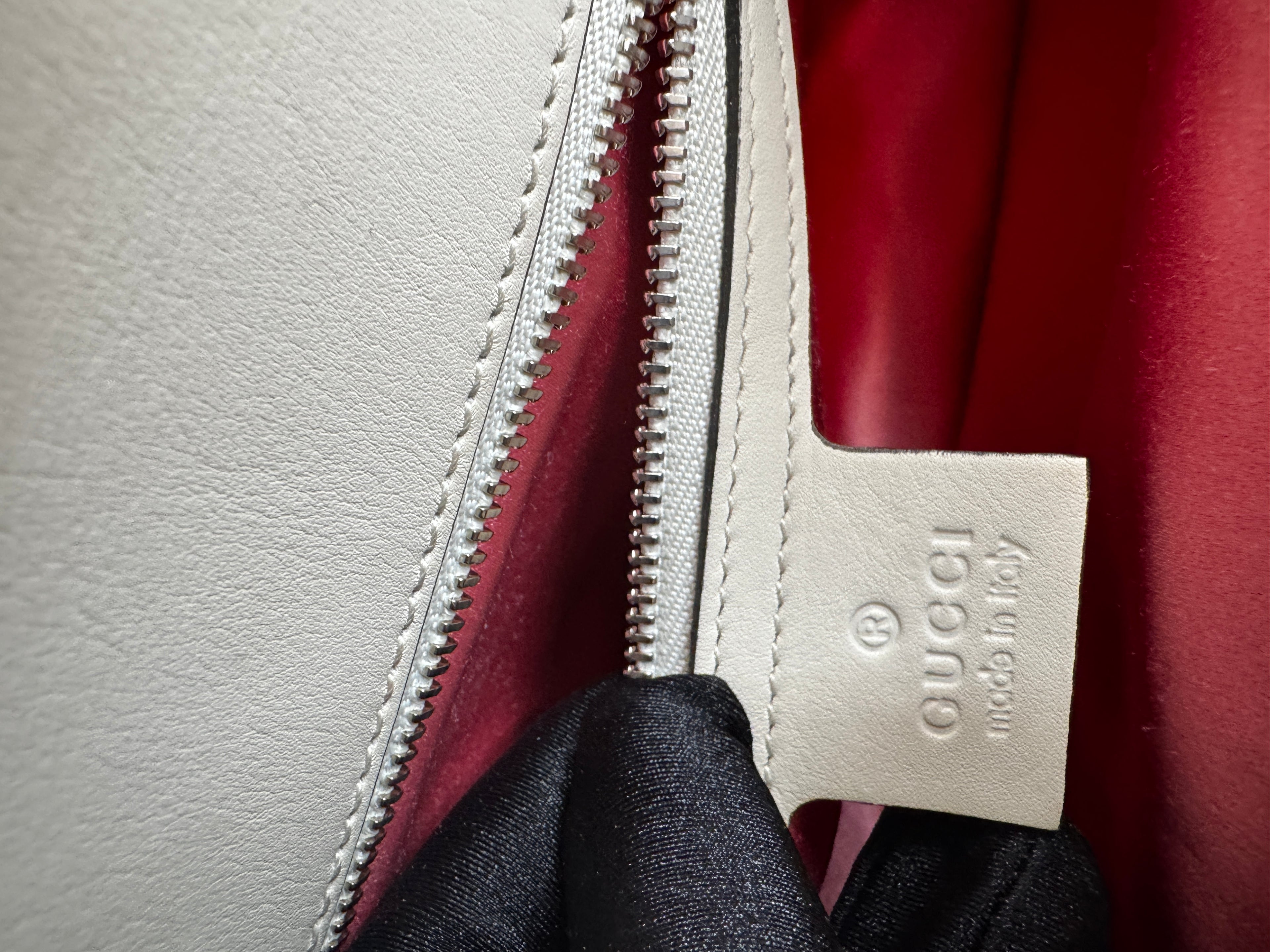 Gucci Naga Dragon Shoulder Bag in Pelle - Multicolor e Satin Rosa e Bordeaux