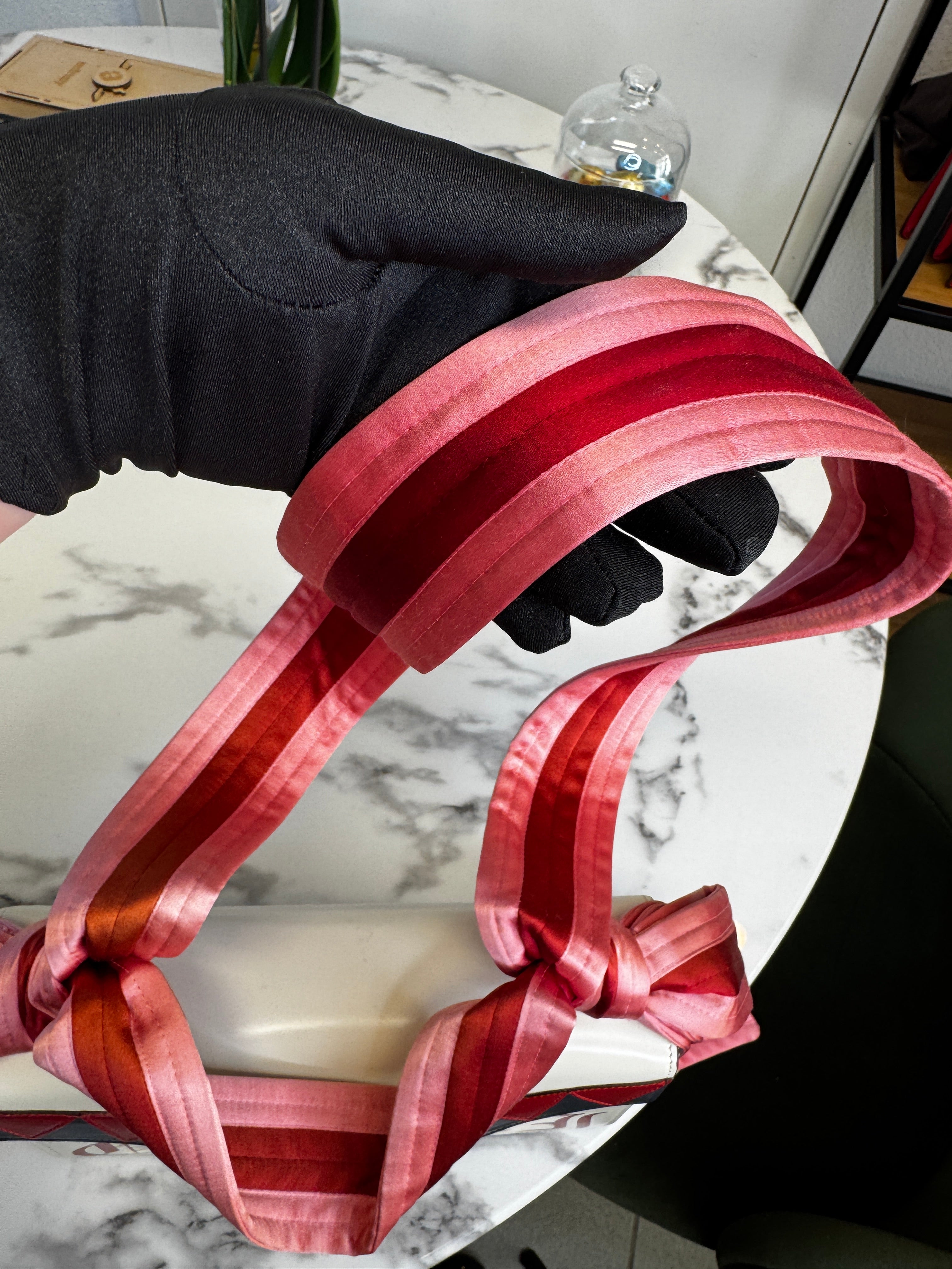 Gucci Naga Dragon Shoulder Bag in Pelle - Multicolor e Satin Rosa e Bordeaux