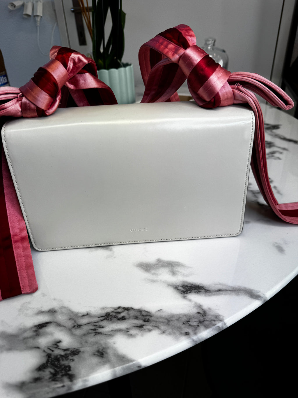 Gucci Naga Dragon Shoulder Bag in Pelle - Multicolor e Satin Rosa e Bordeaux