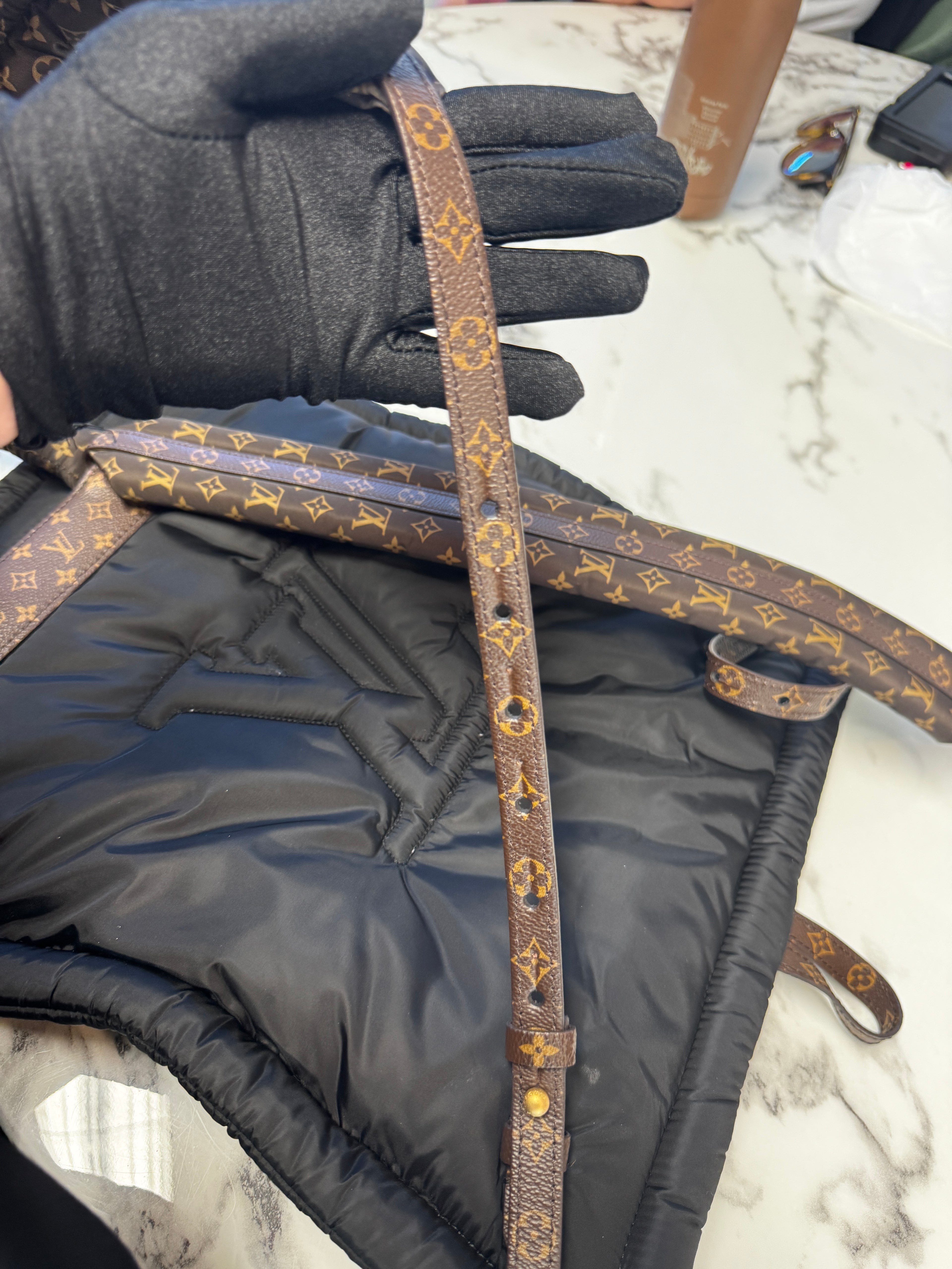 Louis Vuitton Zaino "Pillow" Monogram in Nylon Riciclato Econyl - Nero
