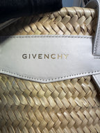 Givenchy Voyou Basket Small in Paglia e Pelle - Off-White