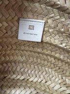 Givenchy Voyou Basket Small in Paglia e Pelle - Off-White